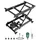Vevor Elektrischer Hubtisch 76x44 cm, 150 kg Tragkraft, Scherenhubtisch, 200 bis 710 mm höhenverstellbare Hebebühne, Couchtischlift mit 4 Rädern, für Materialhandhabung und Transport, Schwarz