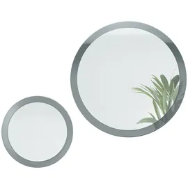 Vladon Wandspiegel Globe 50 x 80 cm Grau