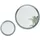 Vladon Wandspiegel Globe 50 x 80 cm Grau