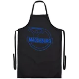 multifanshop Grillschürze - Magdeburg - Meine Fankurve - Druck blau - Schürze