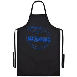 multifanshop Grillschürze - Magdeburg - Meine Fankurve - Druck blau - Schürze