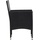 vidaXL Garten Lounge-Set mit Auflagen 2-Sitzer Bank schwarz/schwarz