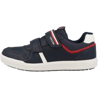 GEOX Arzach Boy Sneaker, Navy/RED, 38
