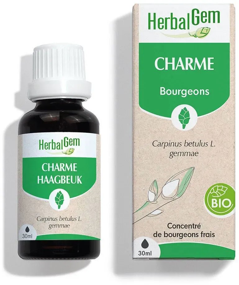 Herbalgem - Hainbuche Bio - Nahrungsergänzungsmittel - Frischer Knospen Extrakt - Für Atemwege & Blutkreislauf - - 30 ml