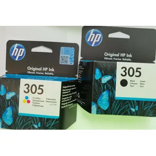 HP  305 schwarz + CMY 