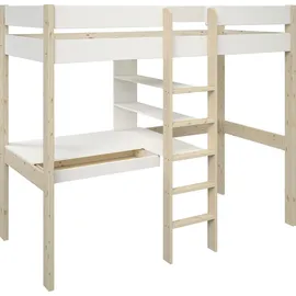 OTTO home Hochbett ROBIN 99 x 174 x 208 cm Massivholz weiß