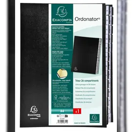 Exacompta 621265E Sammelmappe Karton Schwarz