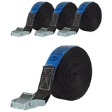Trutzholm 4x Profi Spanngurt Gurt Zurrgurt Klemmschloss Auto 1-tlg 4m 250 kg SCHWARZ