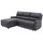 vente-unique Ecksofa Relaxsofa elektrisch - Stoff - Ecke Links - Anthrazit - LUNANO