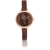 HOLZKERN Shirin Walnuss/Roségoldfarben Leder 36 mm 9010631003647