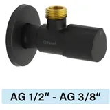 Tucai Eckventil Tucai TMM C850 Premium AG/AG 1/2`-3/8` schwarz matt