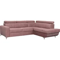 Ecksofa mit Schlaffunktion und Bettkasten | Couch für Wohnzimmer, Schlafsofa Sofagarnitur Sofa Eckcouch L-Form Wohnlandschaft mit Bettfunktion - B...