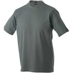 Komfort T-Shirt Rundhals JN002, dunkelgrau, Größe L - dunkelgrau - L