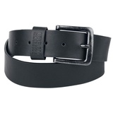 URBAN CLASSICS Leather Imitation Belt Schwarz XL