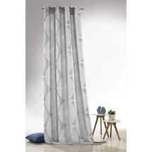 WECKBRODT Vorhang WECKBRODT "Louis", bunt (silberfarben, blau), B:140cm H:245cm, Jacquard, Polyester, Gardinen, Jacquard, strukturiert, Blickdicht, Gardine, Store