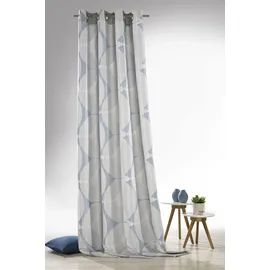 WECKBRODT Vorhang WECKBRODT "Louis", bunt (silberfarben, blau), B:140cm H:245cm, Jacquard, Polyester, Gardinen, Jacquard, strukturiert, Blickdicht, Gardine, Store