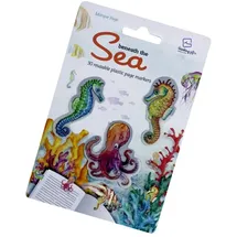 Bookchair Stikki Marks Mini-Lesezeichen „Under the Ocean“ – 30 selbsthaftende Marker