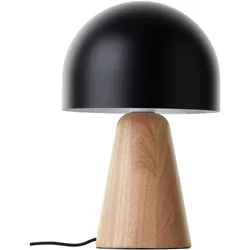 BRILLIANT Tischleuchte "Nalam", schwarz (schwarz, natur), Ø 20cm H: 31cm, Lampen, Pilz-Tischleuchte, 31 cm Höhe, Ø 20cm, E14, Holz/Metall