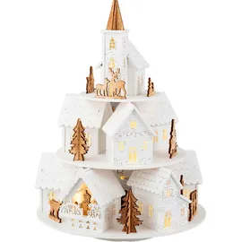 Kaemingk Lumineo LED Szene für innen natur warmweiß Ø21 cm 9 LED Lichterbogen