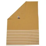 David Fussenegger Waffeldecke Streifen 70 x 90 cm gelb