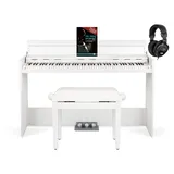 FunKey DP-1088 WM Digitalpiano Weiß matt Set inkl. Bank, Kopfhörer und Schule