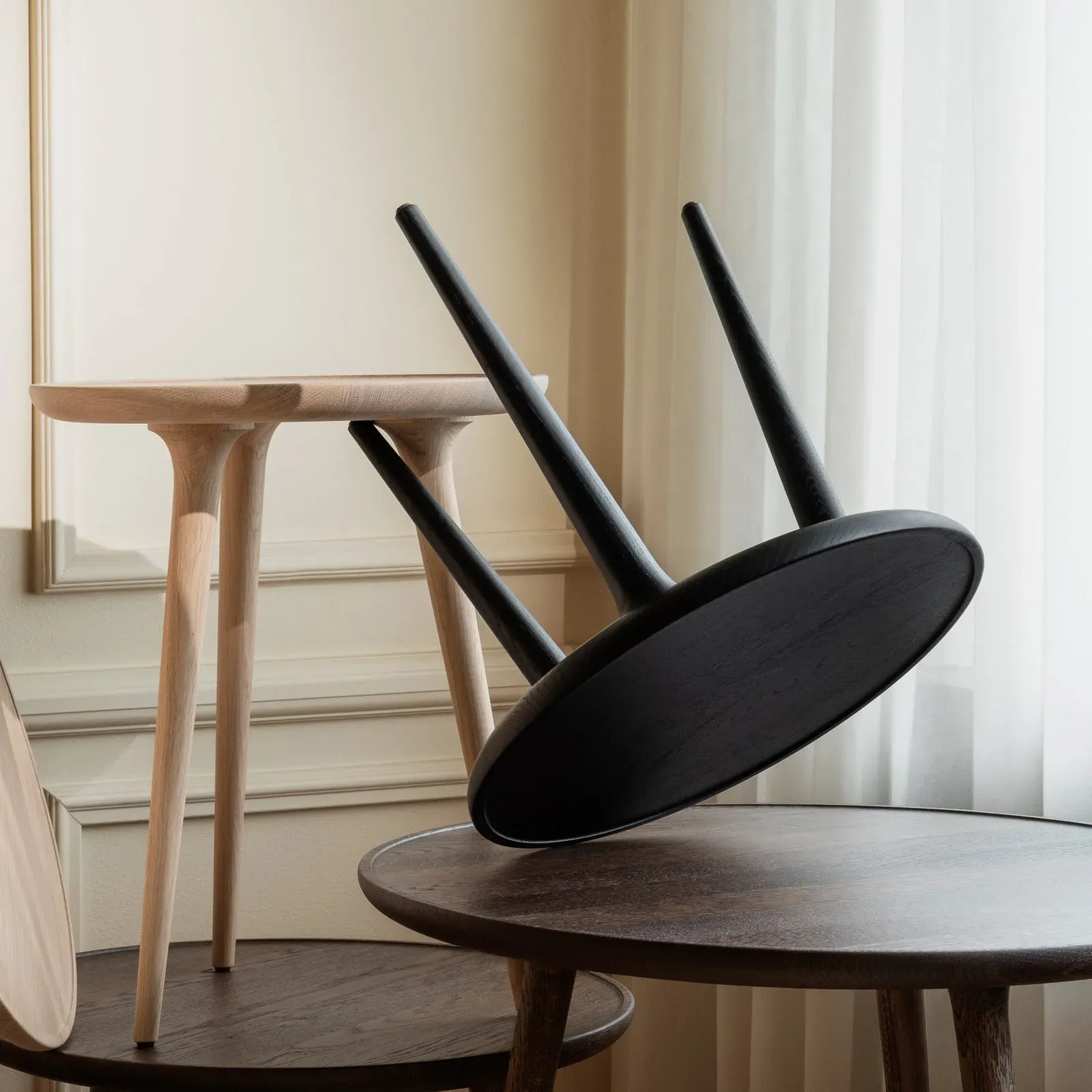 Zubehör MATER, Accent, Schwarz, für Esszimmer, Holz, Design - 42