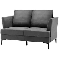 KOMFOTTEU Big-Sofa Doppelsofa, 141x80x72cm, grau grau