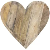 Bloomingville Lotuz Servierbrett Herzform, Mangoholz,