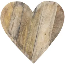 Bloomingville Lotuz Servierbrett Herzform, Mangoholz,