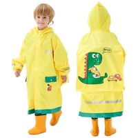 GelldG Regenmantel Kinder Regenmantel, Regenponcho, Regenanzug, Regenjacken Atmungsaktiv gelb