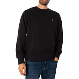GANT Shield Rundhals-Sweatshirt - schwarz - 3XL,XXXL