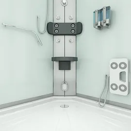 AcquaVapore Dampfdusche Duschkabine D58-00T3-EC 80x80 cm - Weiß