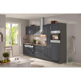 kochstation KS-Stockholm Küchenzeile 310 x 60 x 0 cm grau