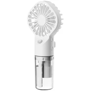 ISAKEN Tragbarer Handventilator mit Wasser, Mini Ventilator Klein Ventilatoren USB Wiederaufladbarer Akku Taschenventilator Lüfter Hand Ventilatoren Sprühventilator Für Reisen Büro Zuhause Outdoor