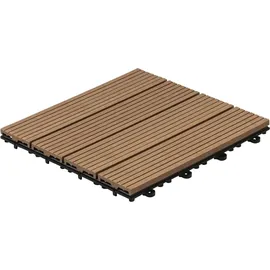 Home Deluxe WPC Bavaro teak 30 x 30 x 2,2 cm