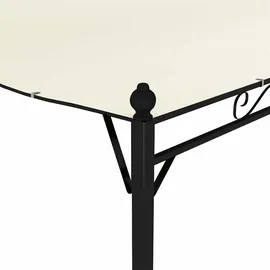 vidaXL Pavillon 1,62 x 3 m inkl. 4 Seitenteile Cremeweiß/Beige
