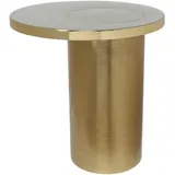 Kayoom Beistelltisch, Schlamm, Gold, Metall, rund, Säule, 50 cm, Wohnzimmer, Wohnzimmertische, Beistelltische, Beistelltische Metall
