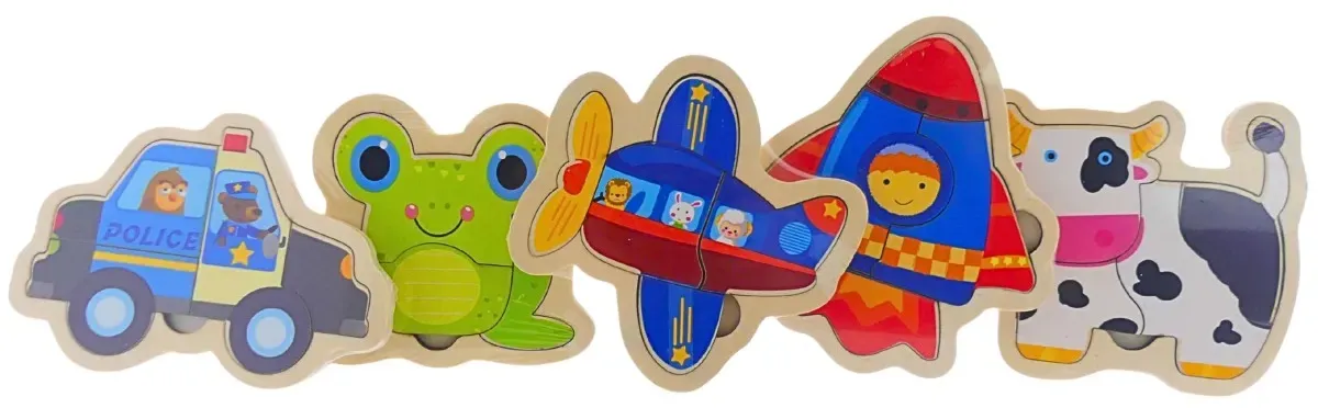 Müller und Herber Tier Puzzles für Kinder - verschiedene Tiermotive