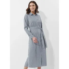 ALBA MODA Midikleid Blau/Weiß 40