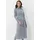 ALBA MODA Midikleid Blau/Weiß 40