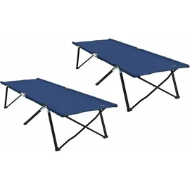vidaXL Feldbett Klapp Schlafbett Blau