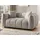 s-style möbel Couch Strukturstoff 2-Sitzer Braun