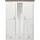 Begabino Kleiderschrank Luca 148 x 201 x 62 cm Pinie Weiß/Trüffel
