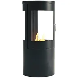 Ethanol-Kaminofen CACHFIRES Columbus, Stahl Schwarz, 2 KW