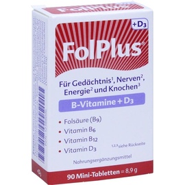 Steripharm FolPlus + D3 Mini-Tabletten 90 St.