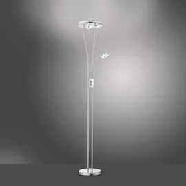 just light. Deckenfluter Stehleuchte Leselampe schwenkbar Stahl LED Standleuchte dimmbar