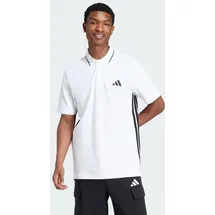 adidas Essentials 3-Streifen Piqué Kurzarm-poloshirt White / Black XL