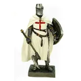 Joh. Vogler GmbH Deutscher Tempelritter mit Axt + Schild 18 cm Figur Templer Ritter Templerkreuz Deko Skulptur