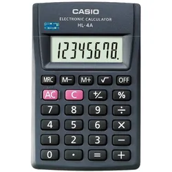 Casio HL-4A, Tasche, Einfacher Taschenrechner, 8 Ziffern