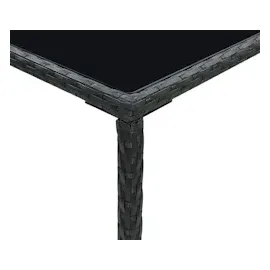 vidaXL Garten-Bartisch 70 x 70 x 110 cm schwarz